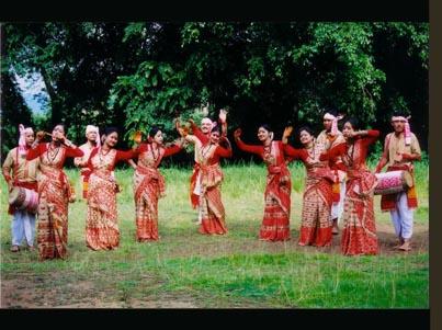 the most widespread Bihu dance of Assam